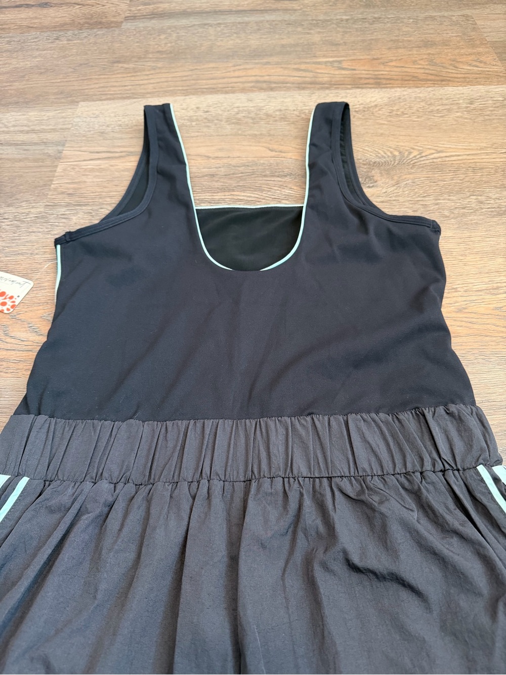 FP Movement Varsity Blues Runsie Black Mint Square Neck One Piece Size Large - Picture 6 of 8